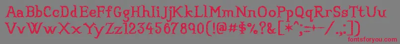 Convincingpirate Font – Red Fonts on Gray Background