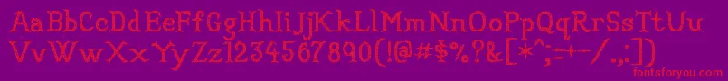 Convincingpirate Font – Red Fonts on Purple Background