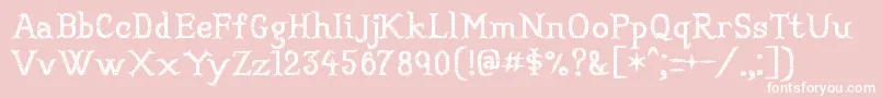 Convincingpirate Font – White Fonts on Pink Background