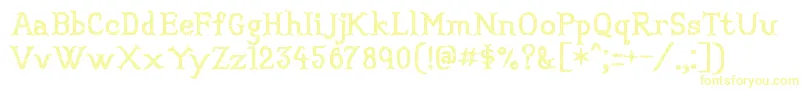 Convincingpirate Font – Yellow Fonts on White Background