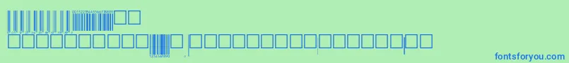 V200006 Font – Blue Fonts on Green Background