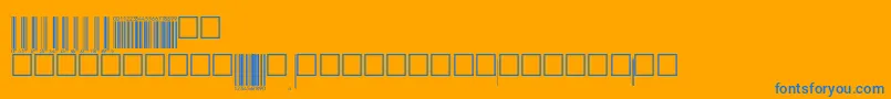 V200006 Font – Blue Fonts on Orange Background