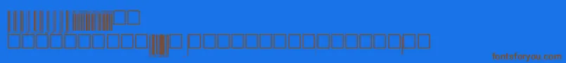 V200006 Font – Brown Fonts on Blue Background