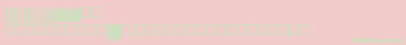V200006 Font – Green Fonts on Pink Background