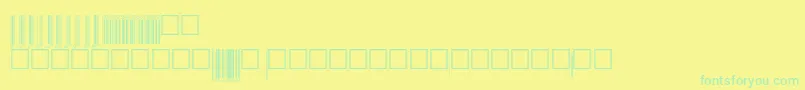 V200006 Font – Green Fonts on Yellow Background
