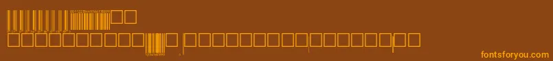 V200006 Font – Orange Fonts on Brown Background