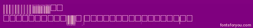 V200006 Font – Pink Fonts on Purple Background