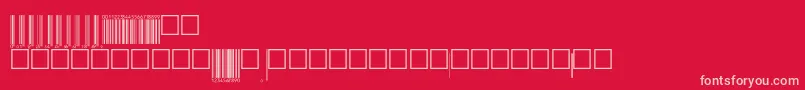 V200006 Font – Pink Fonts on Red Background