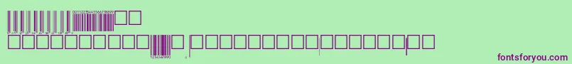 V200006 Font – Purple Fonts on Green Background