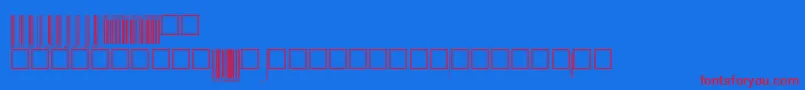 V200006 Font – Red Fonts on Blue Background