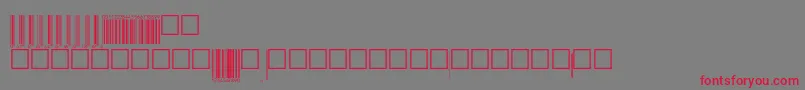 V200006 Font – Red Fonts on Gray Background