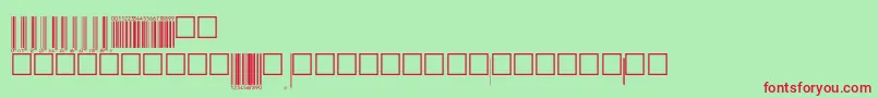 V200006 Font – Red Fonts on Green Background
