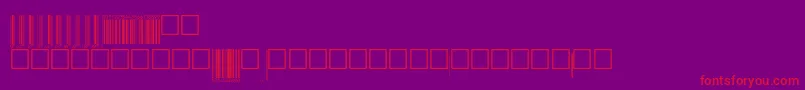 V200006 Font – Red Fonts on Purple Background