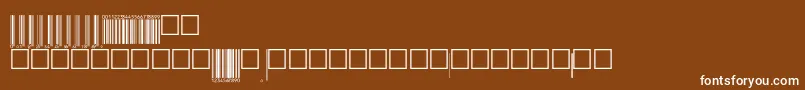 V200006 Font – White Fonts on Brown Background