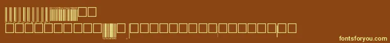 V200006 Font – Yellow Fonts on Brown Background