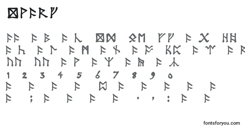 Dwarf-fontti – aakkoset, numerot, erikoismerkit