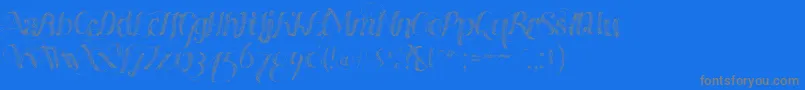 Madewithb Font – Gray Fonts on Blue Background