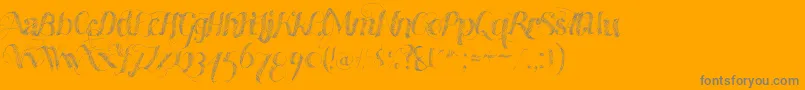 fuente Madewithb – Fuentes Grises Sobre Fondo Naranja