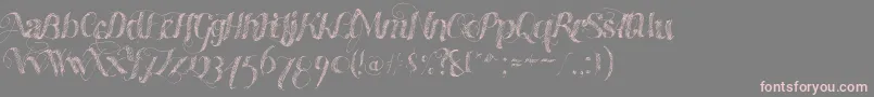 Madewithb-Schriftart – Rosa Schriften auf grauem Hintergrund
