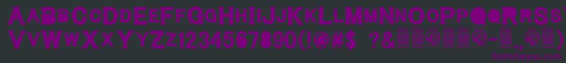 CynicalhillsRegular Font – Purple Fonts on Black Background