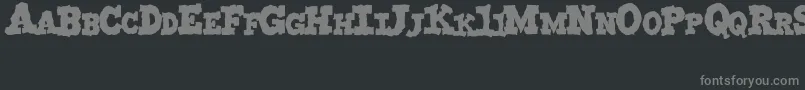 Czcionka MonstruoJedagraphicx – szare czcionki na czarnym tle