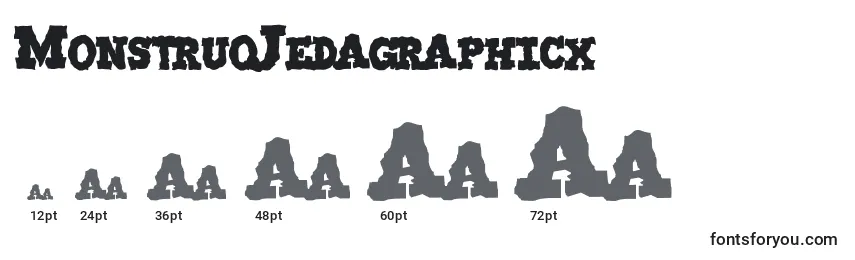 MonstruoJedagraphicx font sizes