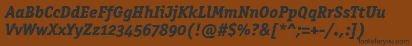 OfficinasermdositcttРџРѕР»СѓР¶РёСЂРЅС‹Р№РљСѓСЂСЃРёРІ Font – Black Fonts on Brown Background