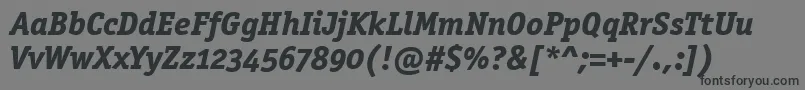 OfficinasermdositcttРџРѕР»СѓР¶РёСЂРЅС‹Р№РљСѓСЂСЃРёРІ Font – Black Fonts on Gray Background