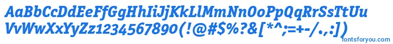 OfficinasermdositcttРџРѕР»СѓР¶РёСЂРЅС‹Р№РљСѓСЂСЃРёРІ Font – Blue Fonts on White Background