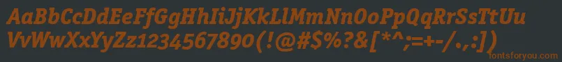 OfficinasermdositcttРџРѕР»СѓР¶РёСЂРЅС‹Р№РљСѓСЂСЃРёРІ Font – Brown Fonts on Black Background