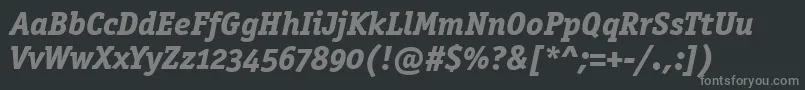OfficinasermdositcttРџРѕР»СѓР¶РёСЂРЅС‹Р№РљСѓСЂСЃРёРІ Font – Gray Fonts on Black Background