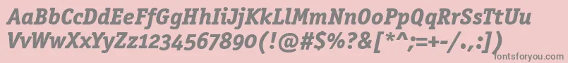 OfficinasermdositcttРџРѕР»СѓР¶РёСЂРЅС‹Р№РљСѓСЂСЃРёРІ Font – Gray Fonts on Pink Background