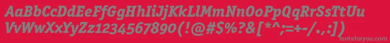 OfficinasermdositcttРџРѕР»СѓР¶РёСЂРЅС‹Р№РљСѓСЂСЃРёРІ Font – Gray Fonts on Red Background