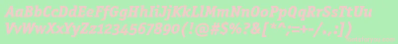 OfficinasermdositcttРџРѕР»СѓР¶РёСЂРЅС‹Р№РљСѓСЂСЃРёРІ Font – Pink Fonts on Green Background