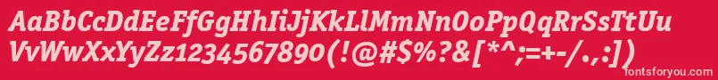 OfficinasermdositcttРџРѕР»СѓР¶РёСЂРЅС‹Р№РљСѓСЂСЃРёРІ Font – Pink Fonts on Red Background