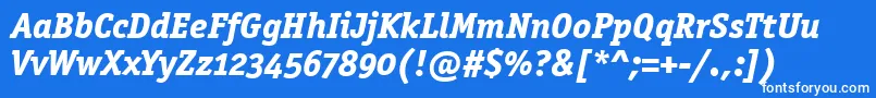 OfficinasermdositcttРџРѕР»СѓР¶РёСЂРЅС‹Р№РљСѓСЂСЃРёРІ Font – White Fonts on Blue Background