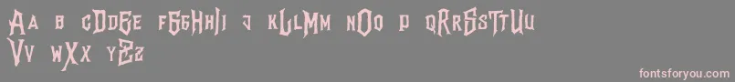 Vertigodeathdemo Font – Pink Fonts on Gray Background
