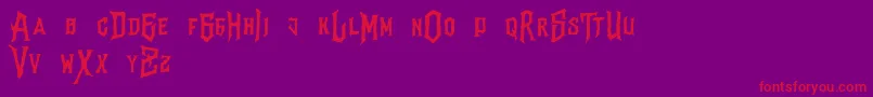 Vertigodeathdemo Font – Red Fonts on Purple Background