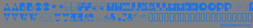 Sunshinekiddyfont Font – Blue Fonts on Gray Background