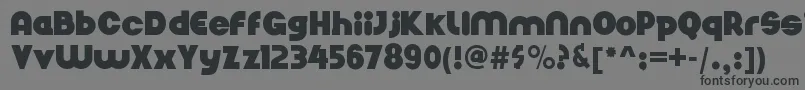 Nickelbumpy Font – Black Fonts on Gray Background
