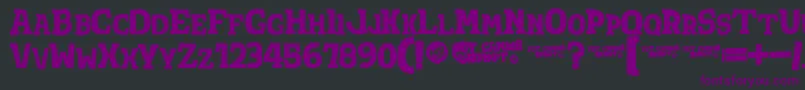 Totshriftbold Font – Purple Fonts on Black Background