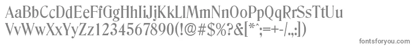 DenverserialMediumRegular Font – Gray Fonts on White Background
