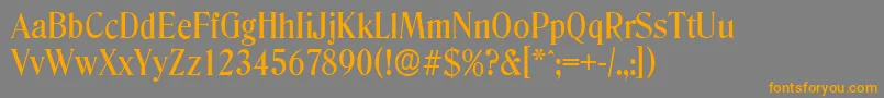 DenverserialMediumRegular Font – Orange Fonts on Gray Background