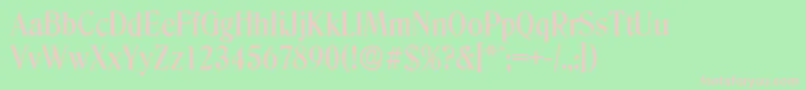 DenverserialMediumRegular Font – Pink Fonts on Green Background