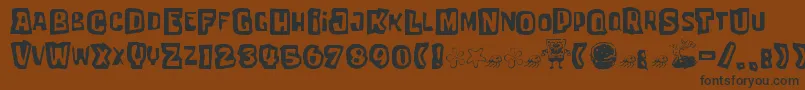 More about TartarSauceErc Font TartarSauceErc Font – Black Fonts on Brown Background