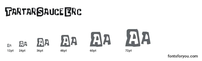 TartarSauceErc Font Sizes