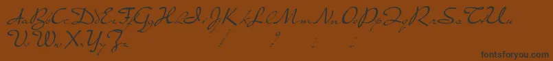 PresterJohn Font – Black Fonts on Brown Background