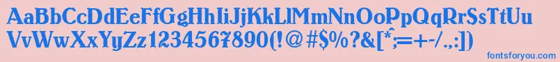 More about LouisRegularDb Font LouisRegularDb Font – Blue Fonts on Pink Background