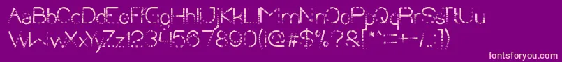 ChasingTail Font – Pink Fonts on Purple Background