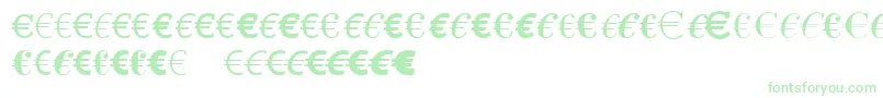 LinotypeEurofontAToF-Schriftart – Grüne Schriften auf weißem Hintergrund